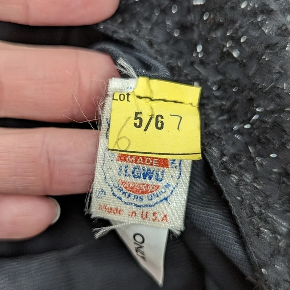 NWT Vintage Betsy & Adam Black Sparkle Midi Cocktail Party Dress Open Back 5/6 - Picture 5 of 16